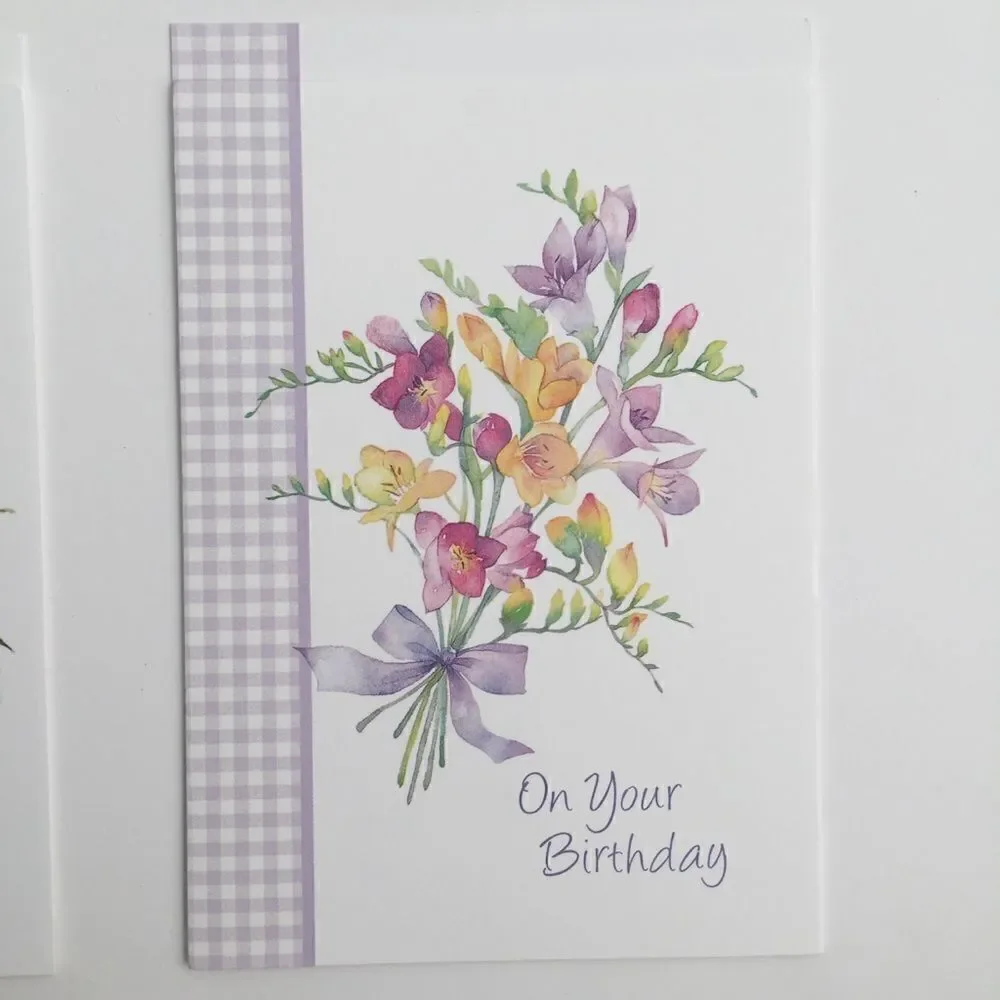 Vintage Current Birthday Cards Bundle/Lot 8 Floral Design Printed in the USA